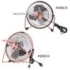 Ventilator de birou USB 4/6 inch Ventilator portabil de masă pentru răcire Reglabil Rotativ la 360 de grade Metalic Silențios Ventilator electric pentru casă