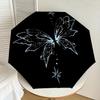 1pc Fairy Wings Star Automatic Folding Umbrella 8 Rib Iron Frame,  Suitable for Travel, Daily Use, Birthday, Women & Men Gift c1231049