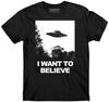 I Want To Believe UFO T Shirt Area 51 Alien Graphic Unisex Tee