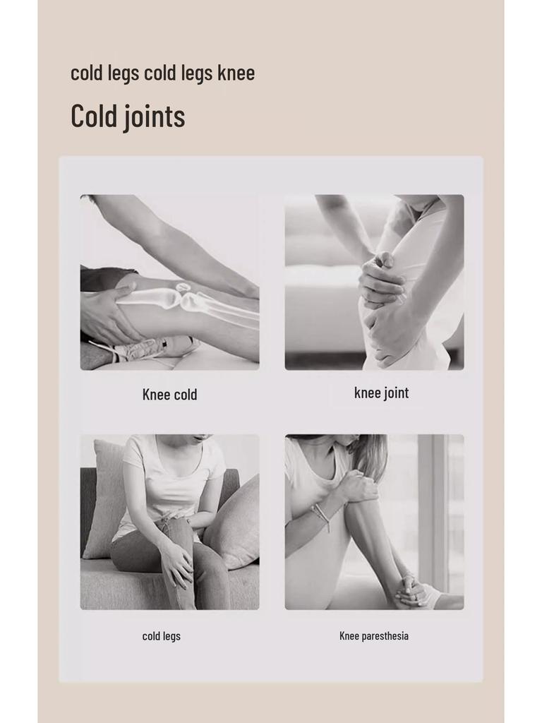 Far Infrared Heated Velvet Knee Pads & Socks Set for Cold Weather Comfort