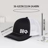 BRO Soccer Print Mesh Trucker Hat Adjustable Breathable Baseball Cap Unisex Sports Sun Hat For Men