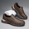 Hot Sale Leather Hiking Shoes Outdoor Travel Casual Shoes Mens Non-Slip Loafers Leisure Walk Treking Footwear Driving Moccasins