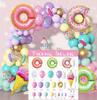 Summer Children'S Birthday Party Decoration Aluminum Film Balloon Candy Ice Cream Donut Candy Balloon Package