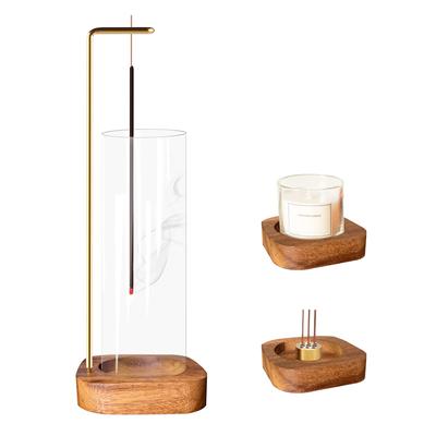 Incense Stylish Incense Glass 35cm Short Incense Holder That Can Be Used with Incense and Aroma Healing Incense Tea Incense Yoga Tea Meditation
