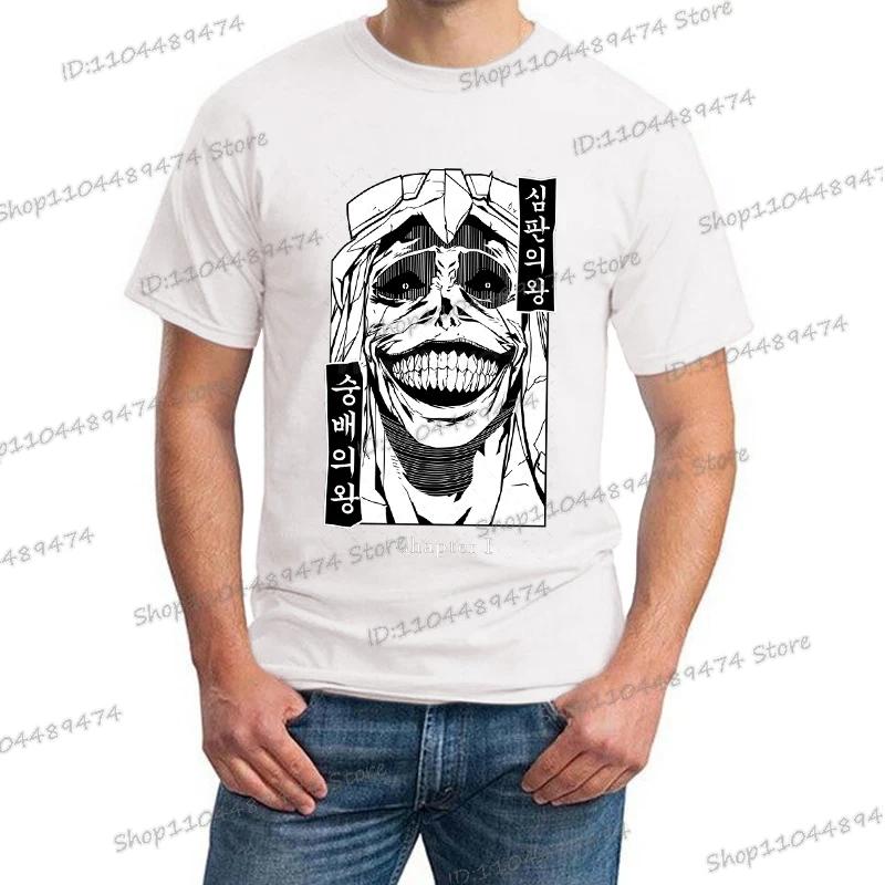 Anime T-Shirt Comic Solo Leveling Fashion Men's Clothing Short Sleeve Harajuku Sung Jin-Woo Tops Solo Leveling Unisex Streetwear