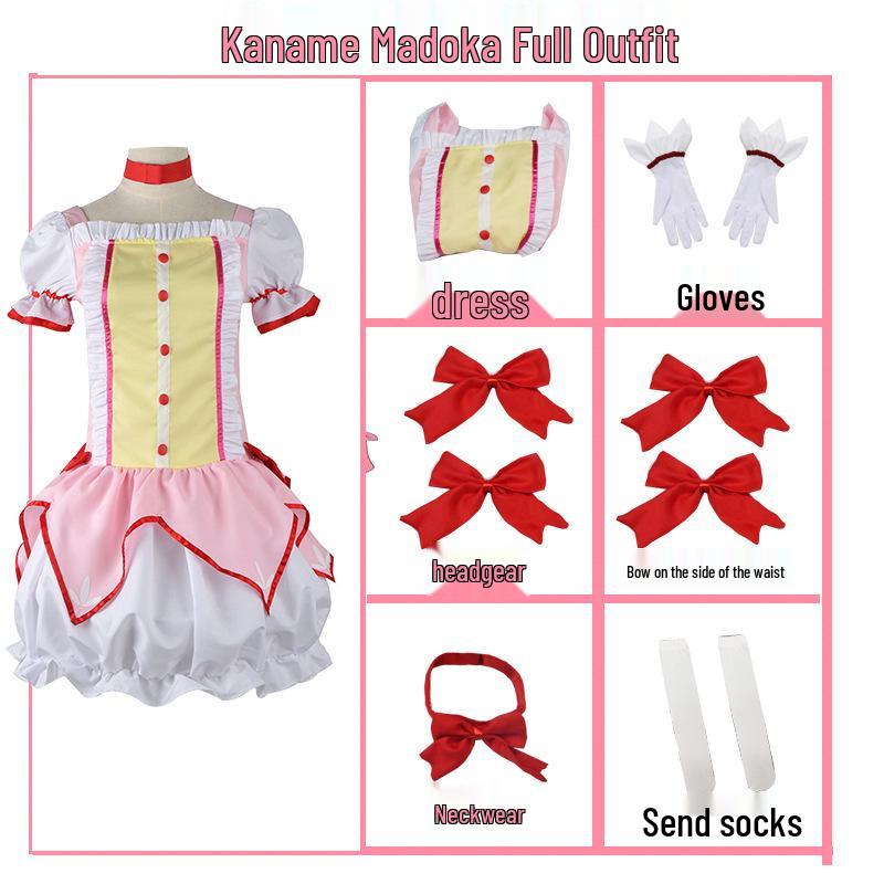 Ensemble Cosplay de Fille Magique Mami Tomoe - Comprend les Costumes de Madoka Kaname, Homura Akemi, Kyoko Sakura