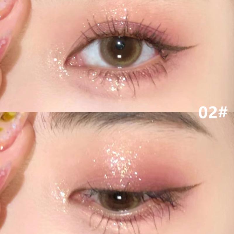 Xixi 6-in-1 Exquisite Girl Curcuma Diary Eyeshadow Disc Pearlescent Shimmer Matte Waterproof Sexy Eyeshadow Palette