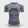Men's Compressed Shirt Fitness Sports Sports Quick Dry Summer T-shirt Top Moisture-Wicking Ultra-Light Training Running Sweatshirt Tight Fit