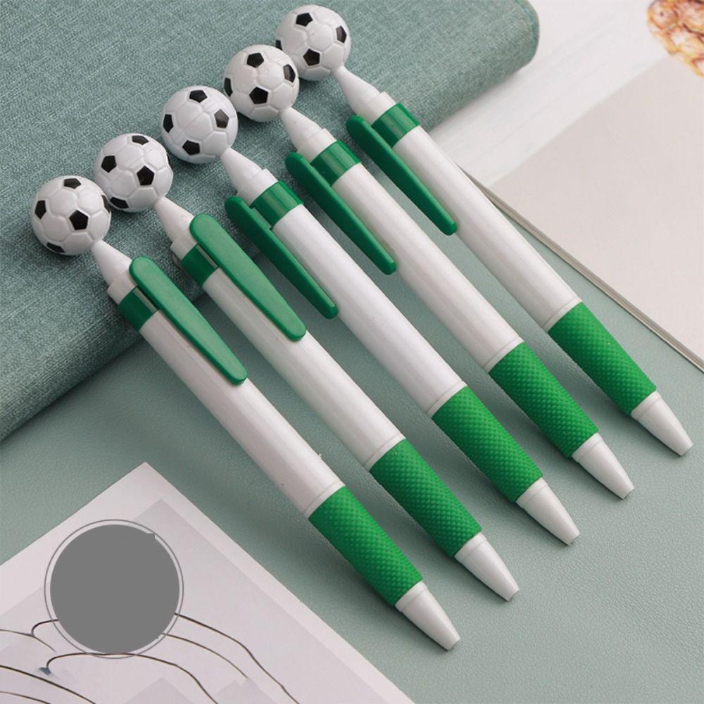 5 Pcs/Bag Multi-use Football Ballpoint Pen Creative Signature Pens Writing Pens Note Taking
