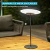 Lampe de table portable - NEWGARDEN - Sardinia - LED 400 lm - Rechargeable 20 h - Anthracite