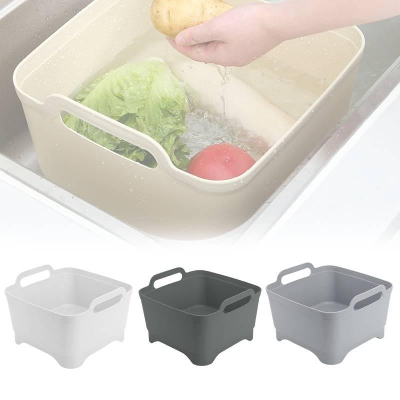 Multi-functional Kitchen Colander Basket For Fruits And Vegetables Portable And Space-saving