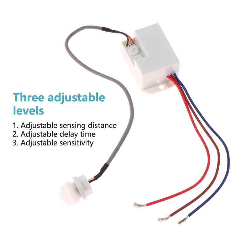 120° Mini Recessed Pir Ceiling Occupancy Motion Sensor Detector Light Switch For Home Hotel