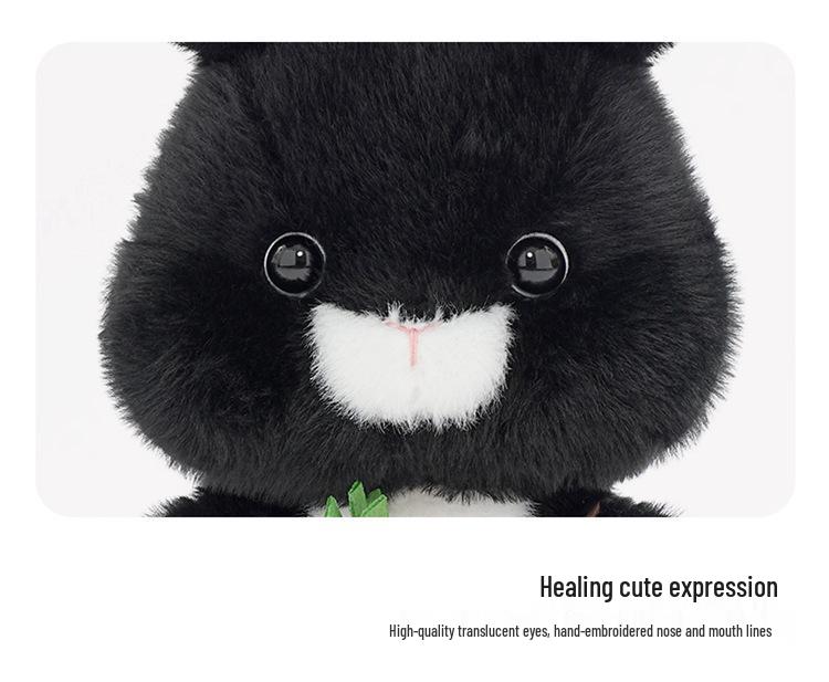 Hugs Baby Genuine Plush White Rabbit Holding Carrot - Creative Gift Toy