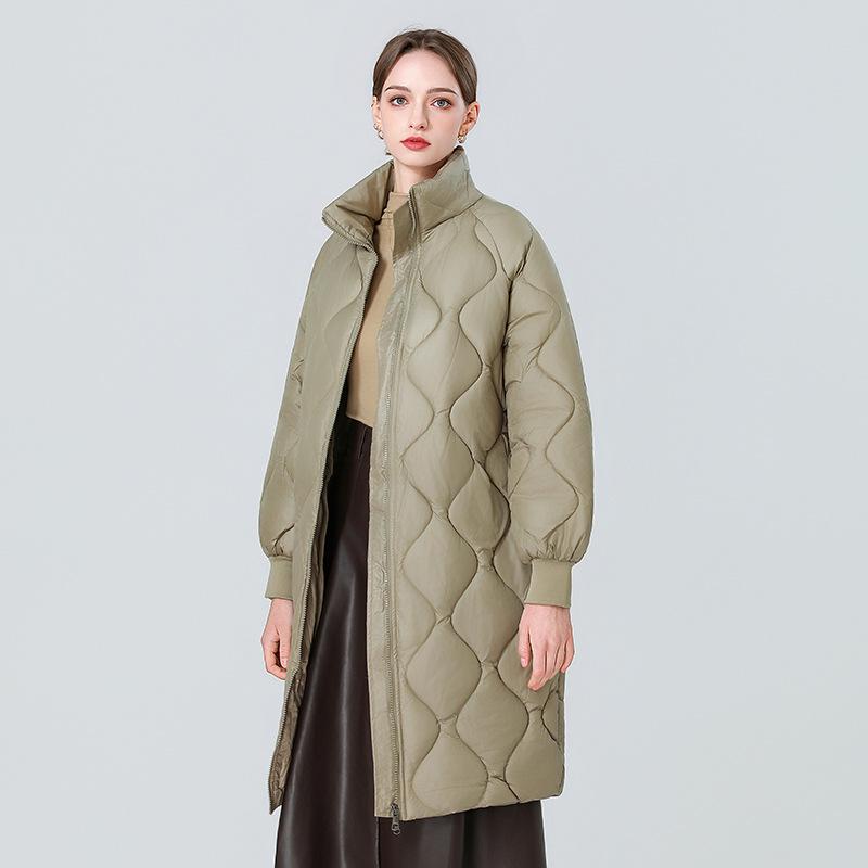 YYFS Women's Fashion Casual Fall Winter Solid Color Print Long Sleeve Jackets & Coats Down Coats