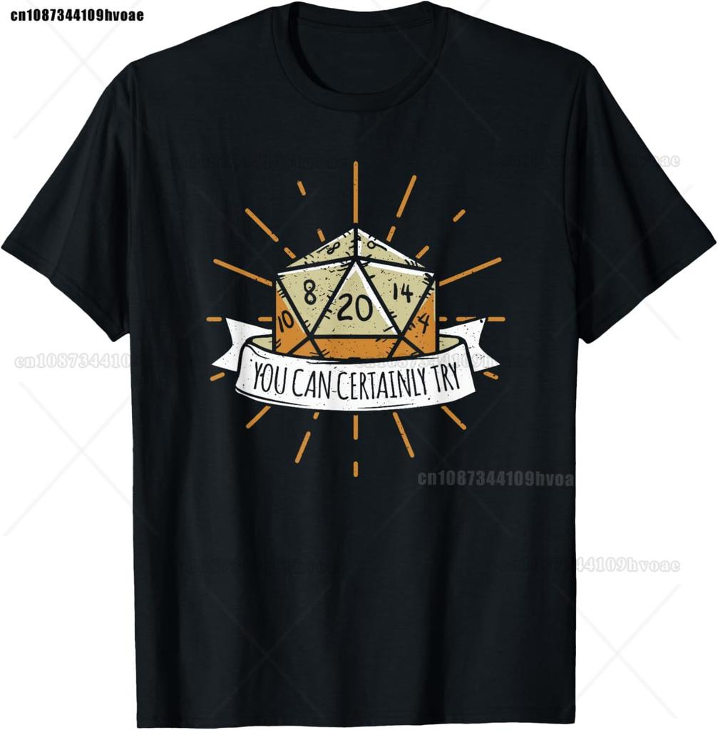 Retro Dungeon Tarot Card Cat Dice D20 TShirt for Concentration Funny Gamer Dice Dragon T Shirts Summer Streetwear Gifts Men