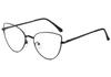 Eyeglass Frame Reading Eyewear Spectacle Spectacle 0~+6 Metal Magnifying For Trendy Ladies Computer Cat's Feline Eye Alloy Transparent Stylish