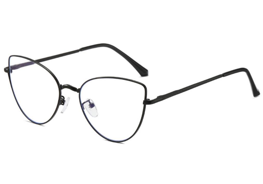 Eyeglass Frame Reading Eyewear Spectacle Spectacle 0~+6 Metal Magnifying For Trendy Ladies Computer Cat's Feline Eye Alloy Transparent Stylish
