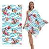 Flip Flop Print Bath Towel - Super Soft Absorbent Towel for Beach Lovers, Colorful Summer Designs for Everyday Use and Comfort