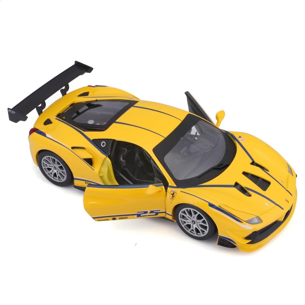 Bburago 18-26307 Ferrari 488 Challenge Modellauto 1:24, gelb