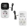 Digital Temperature Controllers Socket With Timer Switches -40℃ To 120℃ Adjustable Thermostat Socket Switches Enduring