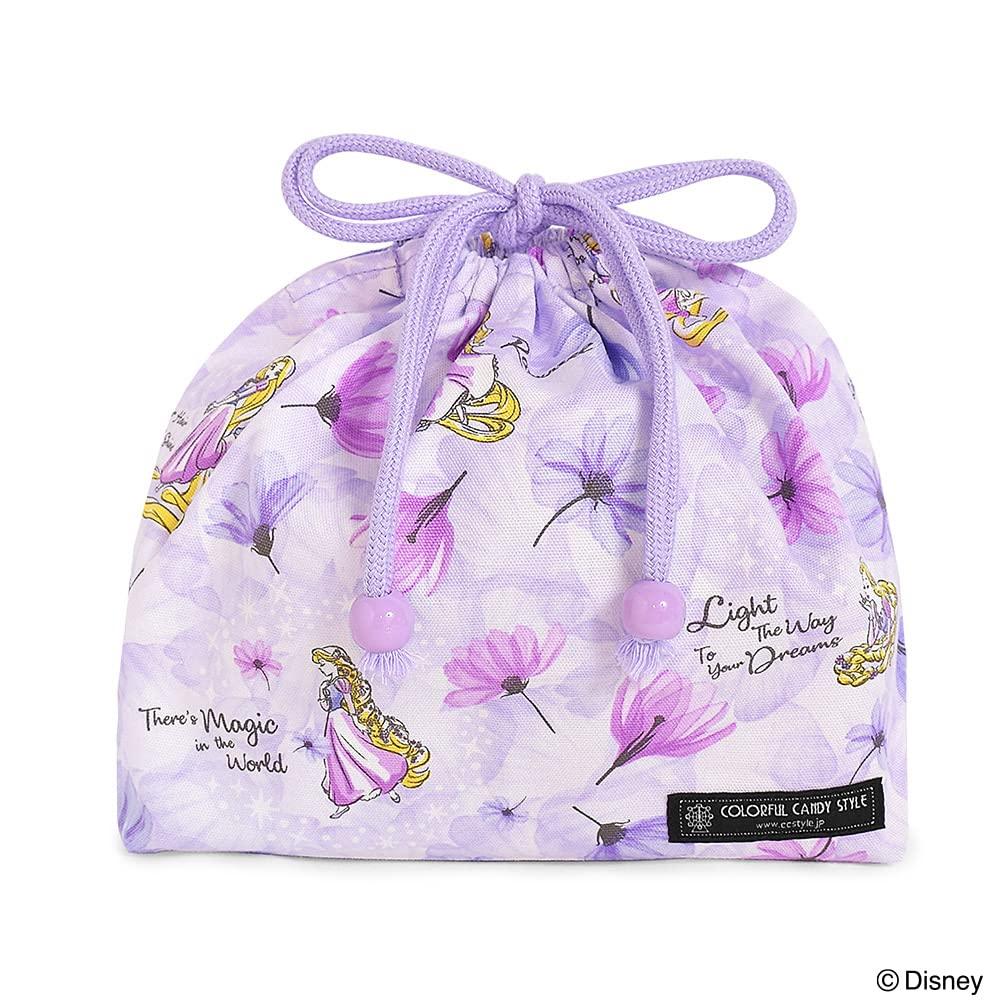 COLORFUL CANDY STYLE Disney Drawstring Lunch Bag with Name Tag (Medium) / Rapunzel / FASHIONABLE PRINCESS / Rapunzel / Princess Rapunzel N3492000