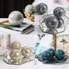 Mosaic Sphere Balls Set Centerpieces Bowls 8cm Mosaic Glass for Coffee Table Decor