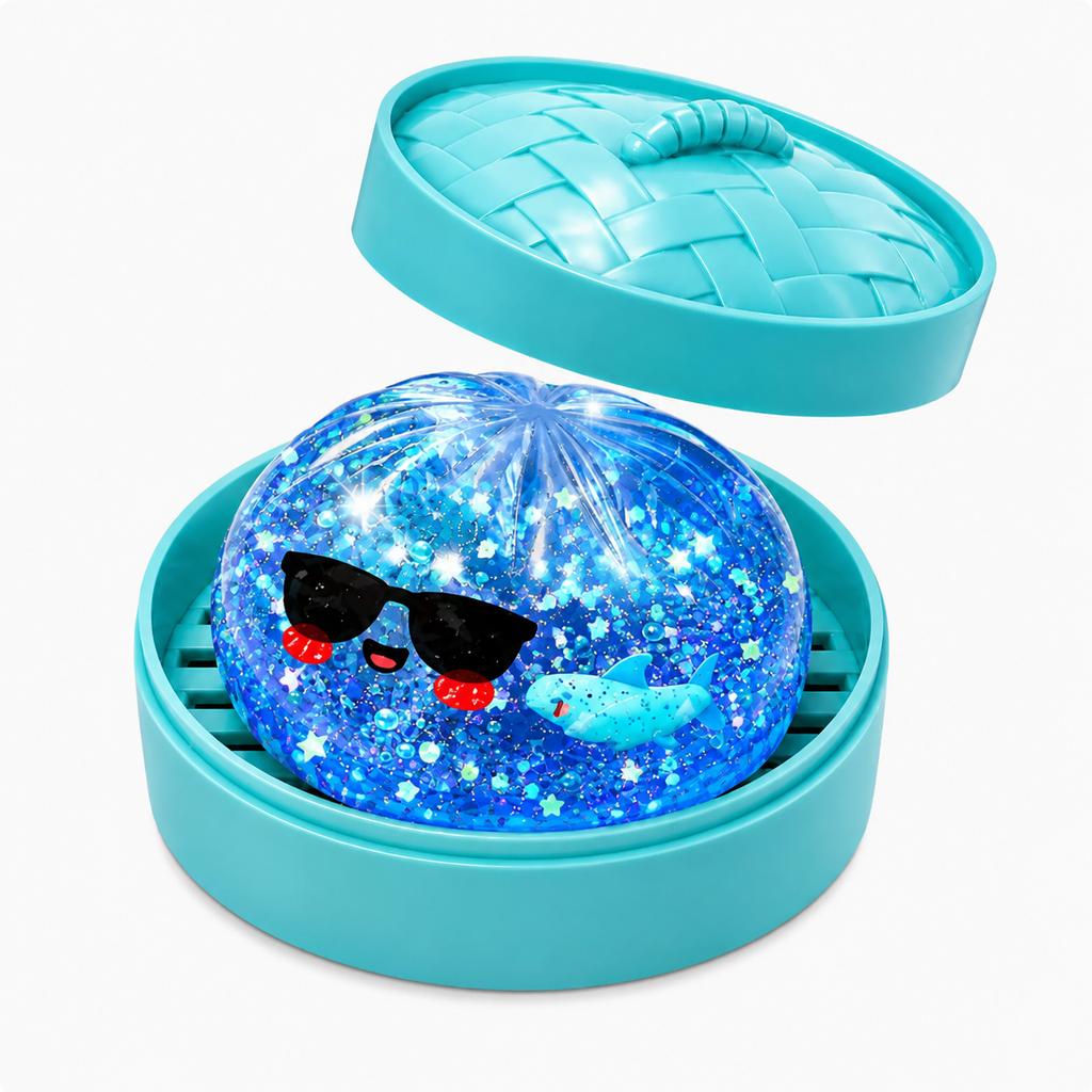 Toy with Steamer Basket Glitter Version 8cm 8.5cm