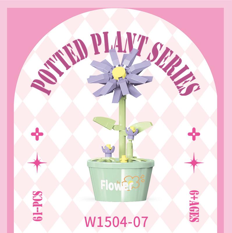 

Конструктор украшения детские игрушки вечные цветы подсолнухи цветы гибискуса суккулентные горшечные растения сборные игрушки