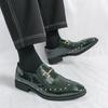 Fashion Men's Leather Loafers All-match Slip-On Shoes Classic Men Designer Dress Flats Comfortable Office Shoes Non-Slip Casual Footwear