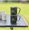 Outdoor Double-Layer Stainless Steel Camping Cup - Insulated Anti-Scald for Coffee, Tea, Wine, with Mountaineering Hook.