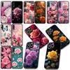 Red Rose Flower Gift Phone Case for Samsung Galaxy Note 20 9 10 S8 S10 Lite S9 Plus A54 A53 A21S S10E A17 Cover Casing