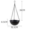 Wrought Iron Hanging Planter European Style Hydroponic Flower Pot for Spider Plants Succulents Vintage Balcony Garden Decor