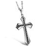 Retro Titanium Steel Cross Pendant Hip-Hop Necklace - Men's Fashion Jewelry