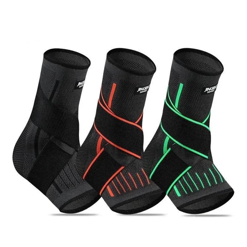 1Pcs Men Women Foot Joint Ankle Protector  Elastic Knitted Sports Ankle Support Brace For Cycling Yoga Basketball Volleyball