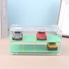 1/64 Car Model Display Shelf With Parking Space Toy Car Transparent Storage Box 8 Slot Showcase Finishing Cabinet
