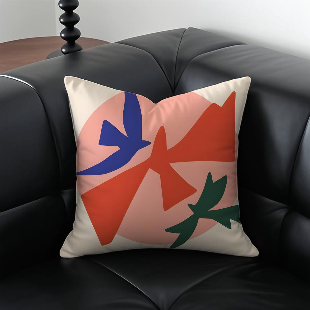 H-Henri M-Matisse Painting Art Cushion Cover Pillow Case Anti-Dustmite Invisible Zipper Silky Plush Cushion