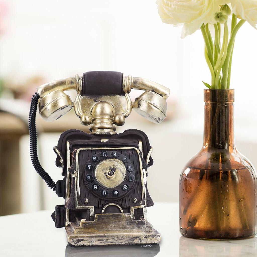 Vintage   Telephone Model, Synthetic Resin Antique Telephone Decor for Home, Cafe and Bar