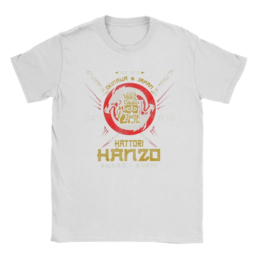 Hattori Hanzo Sword Logo Kill Bill T-Shirt Men Fashion Cotton Tee Shirt Crew Neck Short Sleeve T Shirt Plus Size Clothes