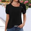 Women's Fashion Casual Short Sleeve Blouses & Shirts