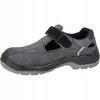 Leather Suede Toe Cap Work Sandals Gray-Black Size 46 Laht 1 Pc