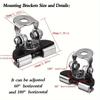 2pcs/Set Universal Pillar Hood Offroad Led Work Light Bar Holder Car Mount Work Light Bracket Clamp Accessories