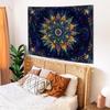 Boho Floral Mandala Tapestry for Bedroom Aesthetic Blue Bohemian Colorful Flower Wall Tapestry Purple Hippie Indian Small