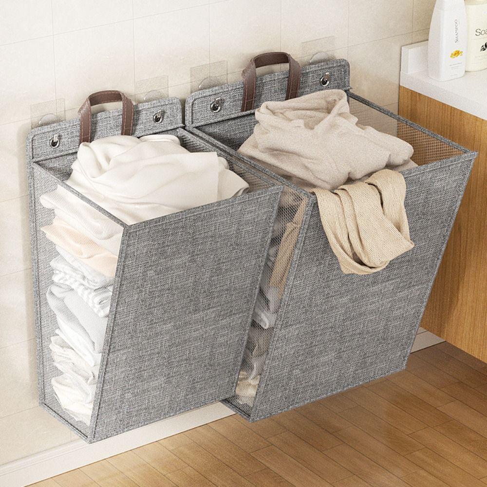 Large Capacity Sundries Storage Bag Punch Free Collapsible Laundry Basket  Bedroom