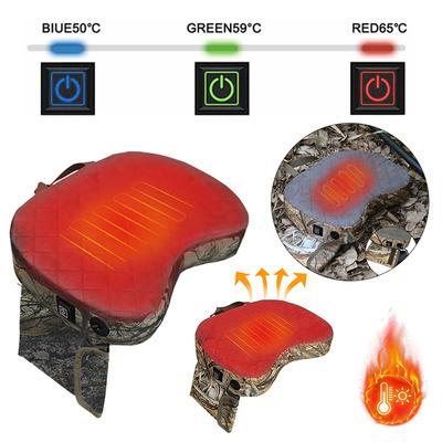 Winter Heating Seat Cushion Waterproof Outdoor Seats Cushion 3-Level Adjustable Portable Sponge Cushion for Camping Boat Stadium