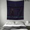 Little Nightmares Arazzo da Parete Estetico Appeso a Parete Coperta in Tessuto Stampato Arazzi Decorativi per Camera da Letto Soggiorno Arredamento per la Casa