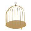Bird Cage Cosmetic   Gold Space Saving Iron Unique Multifunctional Birdcage Makeup Display Rack for Bathroom