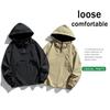 2025 Herbst und Winter Neue Herren Windjacke Hoodie Modischer Casual Sports Style Halbreißverschluss Kapuzenmantel