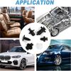 100 Pcs Car Body Trim Clips, Plastic Rivet Fasteners Universal Auto Black Nylon Clips Bumper Clips Car