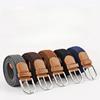 107cm Canvas Belt for Women Elastic Belt for Men Casual Elastic Woven Pin Buckle Belt