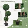 Artificial Boxwood Tree, 100 cm, 3 Balls, Potted, Indoor/Outdoor, Green